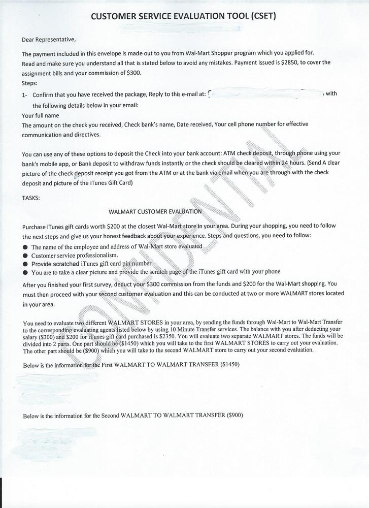 New Scam instructions, page 1